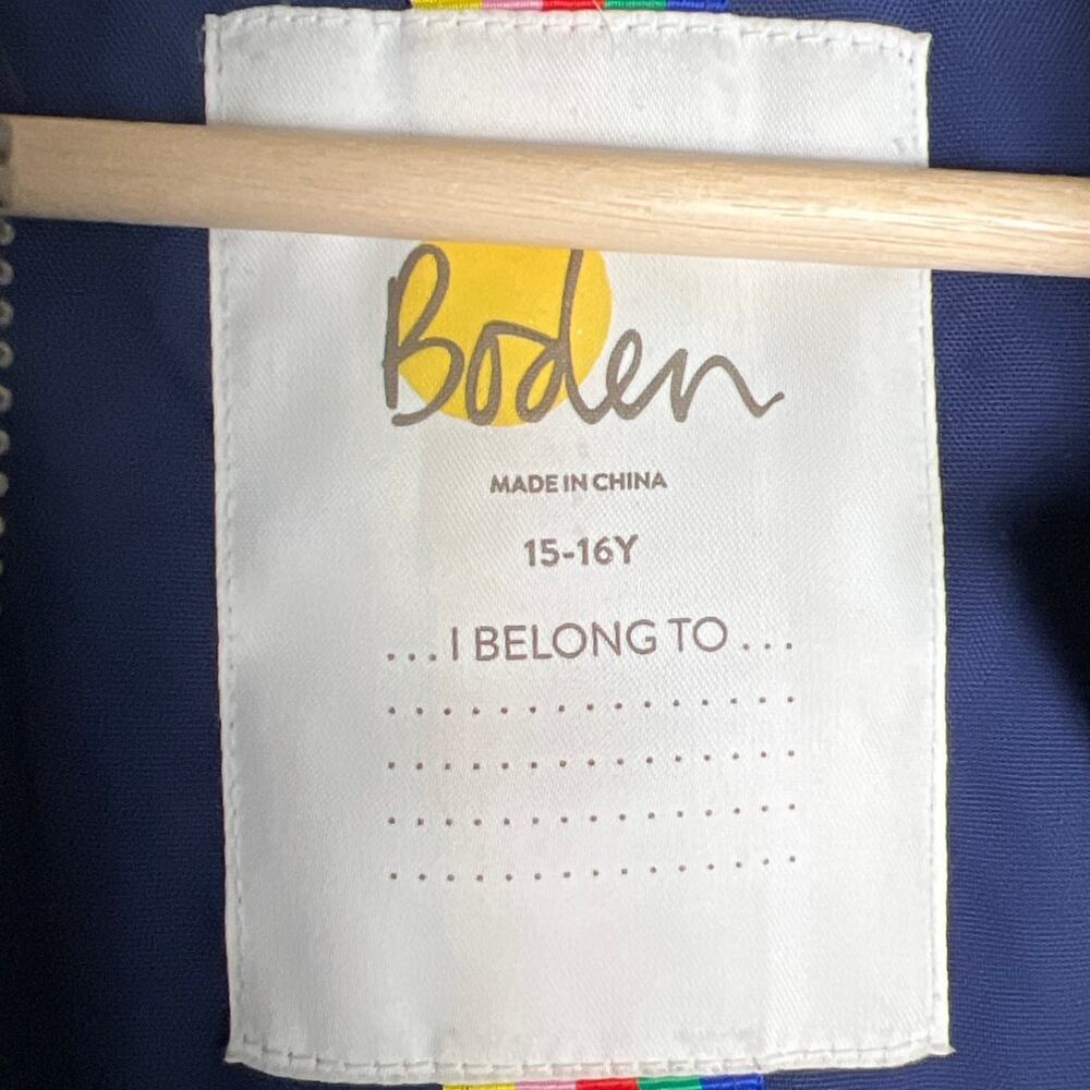 Boden I Belong To 15-16Y Jacket Coat Girls Parka Jacket Pockets Hooded - Picture 3 of 10